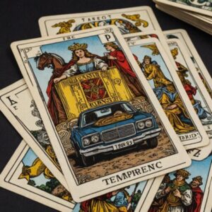 Combinação das cartas O Carro e A Temperança na vida financeira