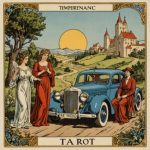 Combinação das cartas O Carro e A Temperança sobre o futuro