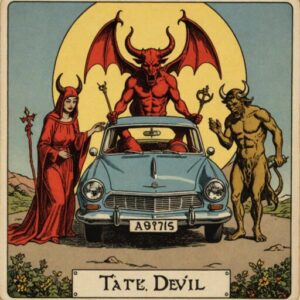 Combinação das cartas O Carro e O Diabo como conselho do dia