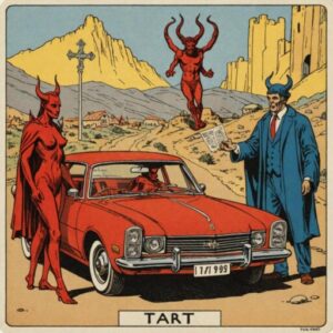 Combinação das cartas O Carro e O Diabo na vida financeira