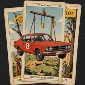 Combinação das cartas O Carro e O Enforcado na vida espiritual