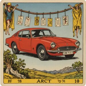 Combinação das cartas O Carro e O Enforcado na vida financeira