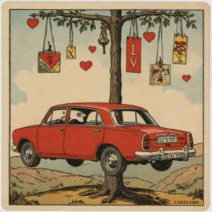 Combinação das cartas O Carro e O Enforcado no amor