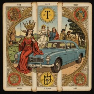 Combinação das cartas O Carro e O Julgamento em momentos de transição