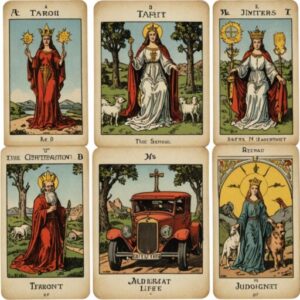 Combinação das cartas O Carro e O Julgamento na vida espiritual