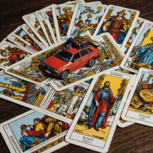 Combinação das cartas O Carro e O Julgamento na vida financeira