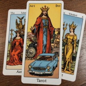Combinação das cartas O Carro e O Julgamento no trabalho