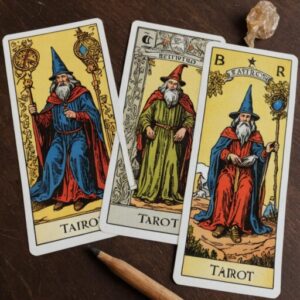 Combinação das cartas O Carro e O Mago sobre decisões difíceis