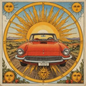 Combinação das cartas O Carro e O Sol no amor
