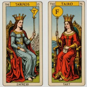 Combinação das cartas O Enforcado e A Imperatriz em relacionamentos