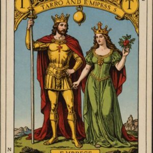 Combinação das cartas O Enforcado e A Imperatriz no amor