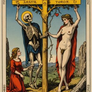 Combinação das cartas O Enforcado e A Morte no amor