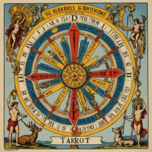 Combinação das cartas O Enforcado e A Roda da Fortuna em momentos de transição