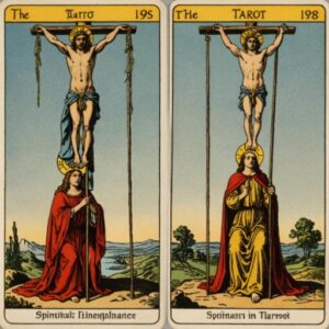 Combinação das cartas O Enforcado e O Hierofante na vida espiritual