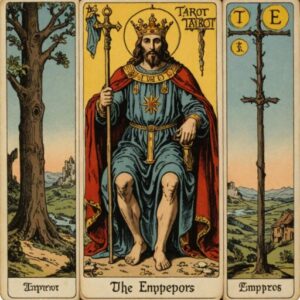 Combinação das cartas O Enforcado e O Imperador na vida espiritual