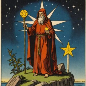 Combinação das cartas O Eremita e A Estrela na saúde