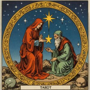 Combinação das cartas O Eremita e A Estrela no amor