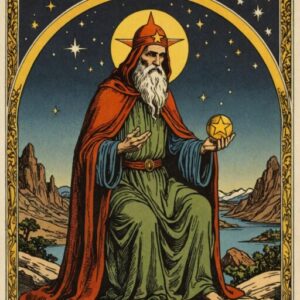 Combinação das cartas O Eremita e A Estrela sobre o futuro