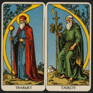 Combinação das cartas O Eremita e A Força na vida espiritual