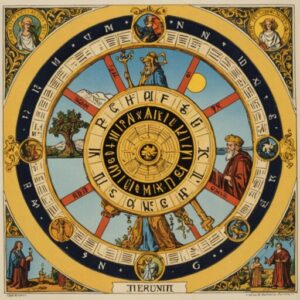 Combinação das cartas O Eremita e A Roda da Fortuna como conselho do dia