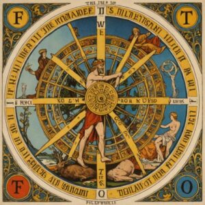 Combinação das cartas O Eremita e A Roda da Fortuna na saúde