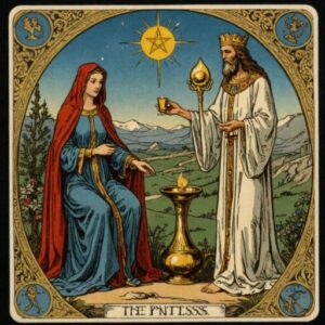 Combinação das cartas O Eremita e A Sacerdotisa sobre o futuro