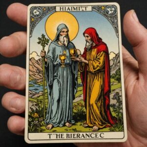 Combinação das cartas O Eremita e A Temperança na saúde