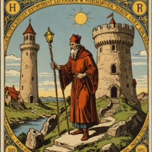 Combinação das cartas O Eremita e A Torre na saúde