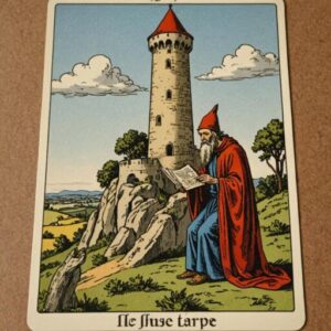 Combinação das cartas O Eremita e A Torre na vida espiritual