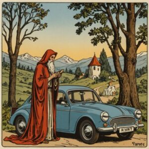 Combinação das cartas O Eremita e O Carro no amor