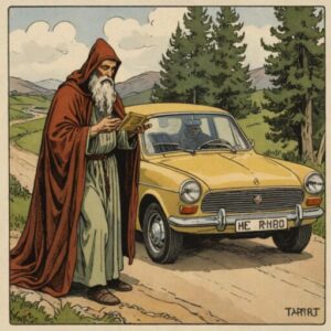 Combinação das cartas O Eremita e O Carro no trabalho