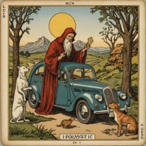 Combinação das cartas O Eremita e O Carro sobre decisões difíceis