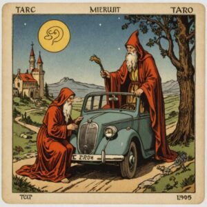 Combinação das cartas O Eremita e O Carro sobre o futuro