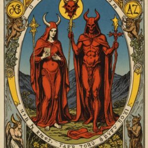 Combinação das cartas O Eremita e O Diabo no amor