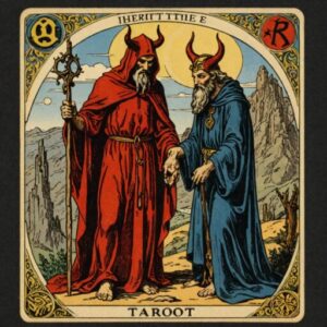 Combinação das cartas O Eremita e O Diabo sobre o futuro