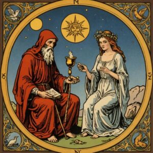 Combinação das cartas O Eremita e O Louco em relacionamentos