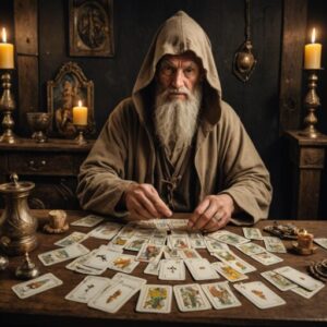 Combinação das cartas O Eremita e O Louco sobre decisões difíceis