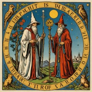 Combinação das cartas O Eremita e O Mago na saúde