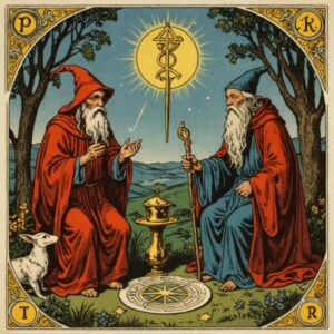 Combinação das cartas O Eremita e O Mago na vida espiritual