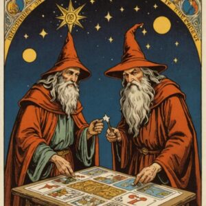 Combinação das cartas O Eremita e O Mago no trabalho