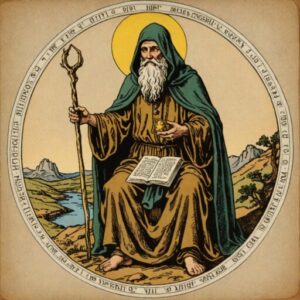 Combinação das cartas O Eremita e O Mundo como conselho do dia