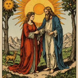 Combinação das cartas O Eremita e O Sol em relacionamentos