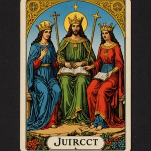 Combinação das cartas O Hierofante e A Justiça como conselho do dia