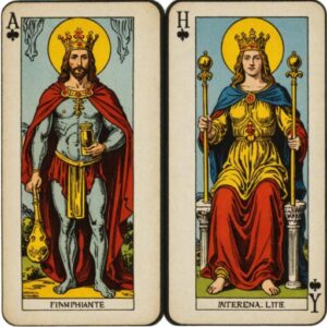 Combinação das cartas O Hierofante e A Justiça na vida financeira