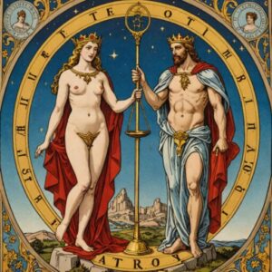 Combinação das cartas O Hierofante e A Justiça no amor