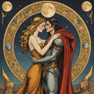 Combinação das cartas O Hierofante e A Lua no amor