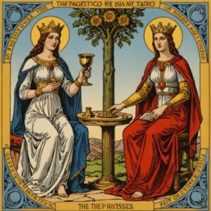Combinação das cartas O Hierofante e A Sacerdotisa como conselho do dia