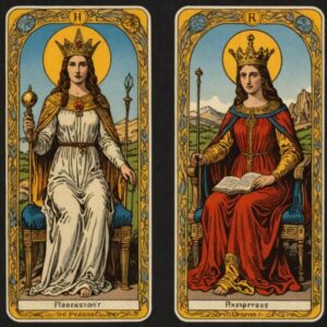 Combinação das cartas O Hierofante e A Sacerdotisa sobre decisões difíceis