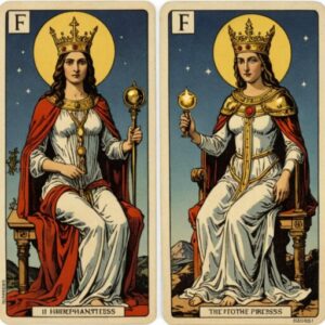 Combinação das cartas O Hierofante e A Sacerdotisa sobre o futuro