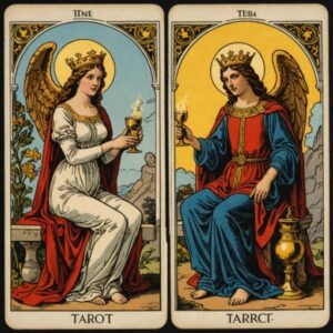 Combinação das cartas O Hierofante e A Temperança em relacionamentos